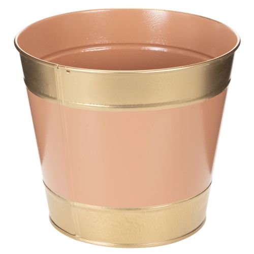 Itens Vaso de metal para plantas/flores, Ø17cm A14,5cm, conjunto com 4 peças