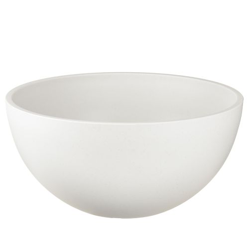 Vaso plástico redondo tigela branca Ø25cm H12cm