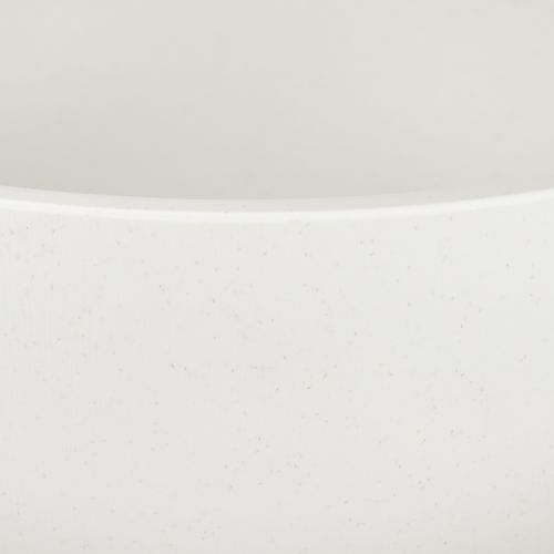 Itens Vaso plástico redondo tigela branca Ø25cm H12cm