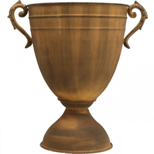 Vaso de planta com aparência de ferrugem vaso de metal Ø22,5cm Alt.32,5cm | Floristik24.pt