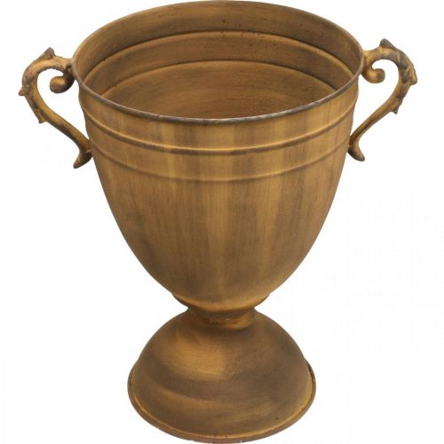 Floristik24 Vaso de planta com aparência de ferrugem vaso de metal Ø22,5cm Alt.32,5cm