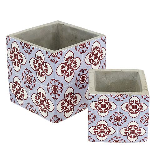 Floristik24 Vaso com padrão oriental 8cm x 8cm / 11cm x 11cm