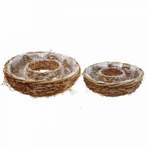 Floristik24 Anel de videira, tigela de planta Ø35/30cm conjunto de 2