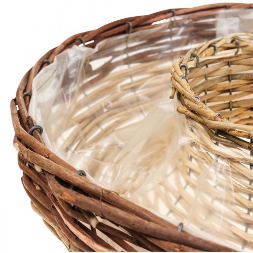 Floristik24 Anel de planta de salgueiro, tigela de planta Ø44/38cm conjunto de 2