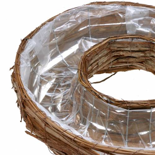 Floristik24 Tigela de planta natural casca anel de planta Ø50/43cm conjunto de 2