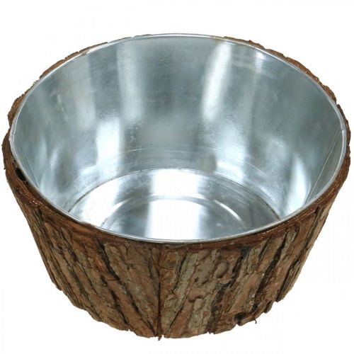 Itens Vaso para plantas, jardineira, vaso para flores, decoração de casca de árvore Ø21cm A10cm