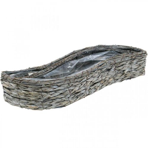 Itens Tigela para plantas, caixa para plantas cinza 48,5/31,5 cm conjunto de 2