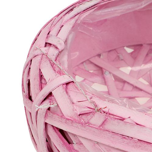 Floristik24 Vasilha para plantador rosa Ø25cm Alt.9cm