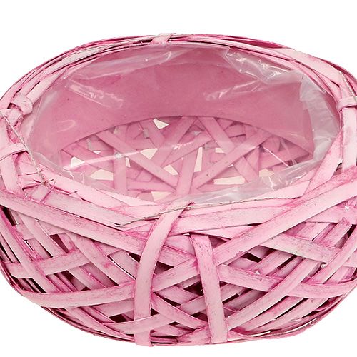 Floristik24 Vasilha para plantador rosa Ø25cm Alt.9cm