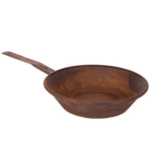 Bandeja de plantio, vaso de metal cor ferrugem com alça, Ø31cm comprar | Floristik24.pt