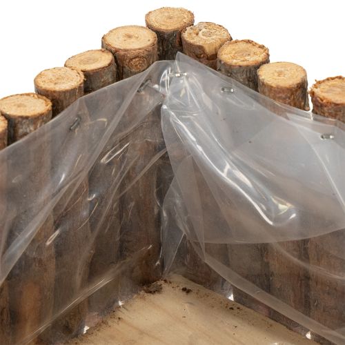 Itens Vaso de plantas quadrado ramos de bétula natural 14,5/20 cm conjunto de 2