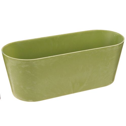 Itens Tigela para plantas tigela verde oval de plástico 27 × 11 × 10 cm 3 unidades