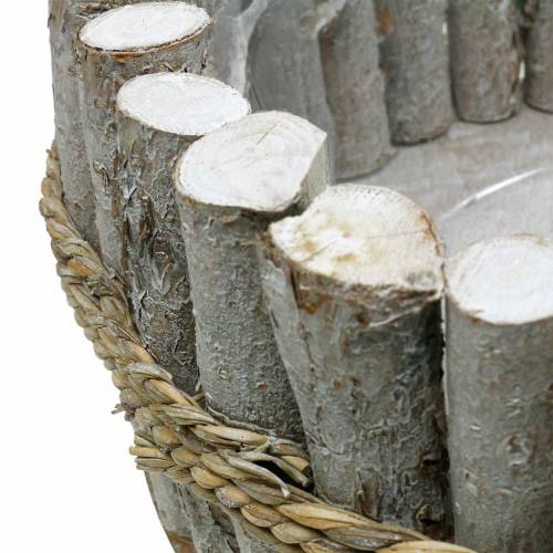 Floristik24 Vaso para plantador feito de ramos Ø33cm Alt.13cm