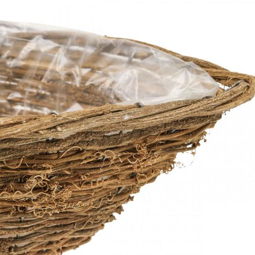 Floristik24 Tigela para plantas cesta de videira L35/42/46cm conjunto de 3
