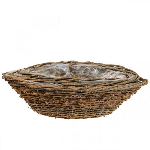Floristik24 Tigela para plantas cesta de videira L35/42/46cm conjunto de 3