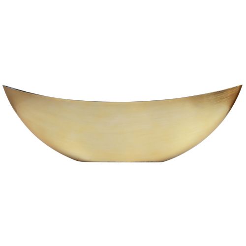 Floristik24 Vaso para plantas barco para plantas ouro preto 55×15×18cm