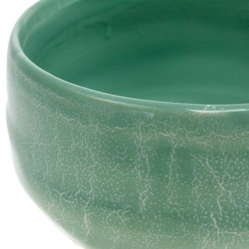 Floristik24 Tigela para plantas com padrão de cesta, decoração em cerâmica, tigela de arranjo redondo Ø16cm A7,5cm