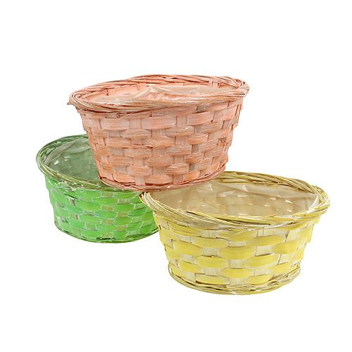 Floristik24 Vasilha redonda de Ø20cm em cores sortidas 8pcs