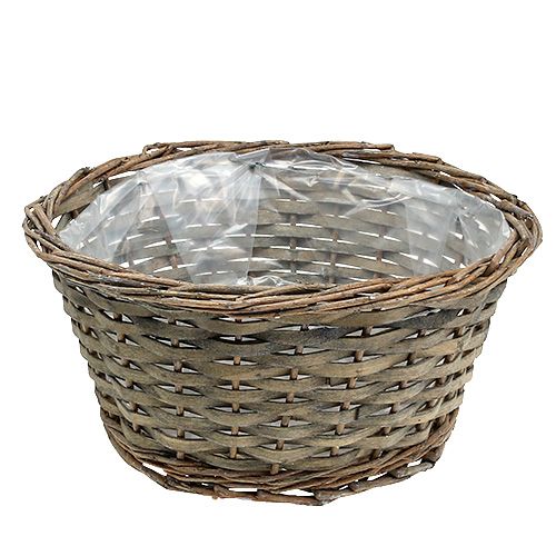 Tigela para plantas redonda cinza Ø30cm H16cm 1pç