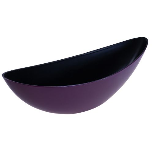 Itens Tigela decorativa para barco planta roxa 38,5 cm × 12,5 cm × 13 cm
