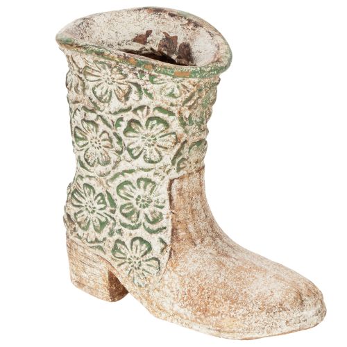 Vaso de flores, bota de cowboy, planta, sapato, estampa floral vintage, 24 cm comprar | Floristik24.pt