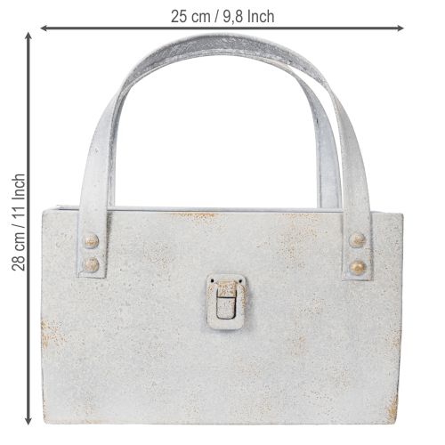 Itens Bolsa metálica, com design moderno e aconchegante, ideal para uso interno e externo, 28 cm.