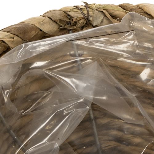 Itens Cesto em formato de xícara de chá para decoração natural e ambiente charmoso, 15 cm