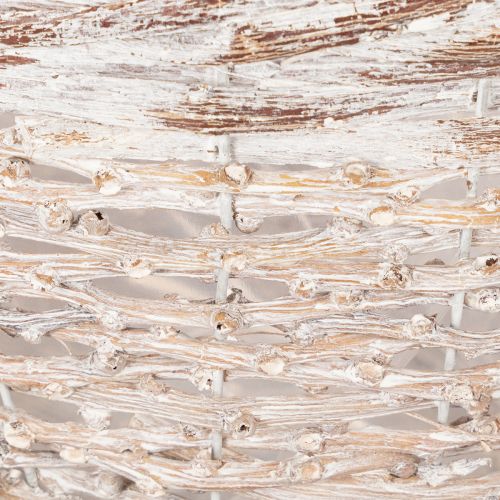 Cesta decorativa com pires, grande, para decoração de mesa, 34 cm | Floristik24.pt