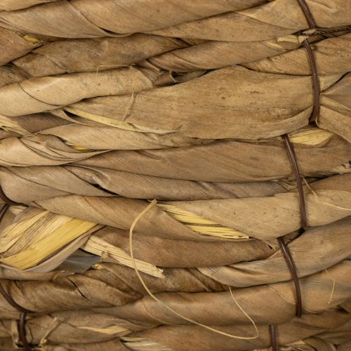 Itens Vaso para plantas com pires, pequeno cesto de palha para plantio, Ø17cm A13cm