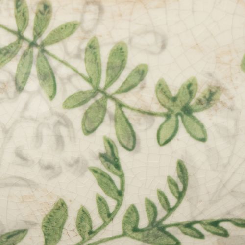 Itens Vaso de cerâmica com estampa floral, decoração para ambientes, 18 cm