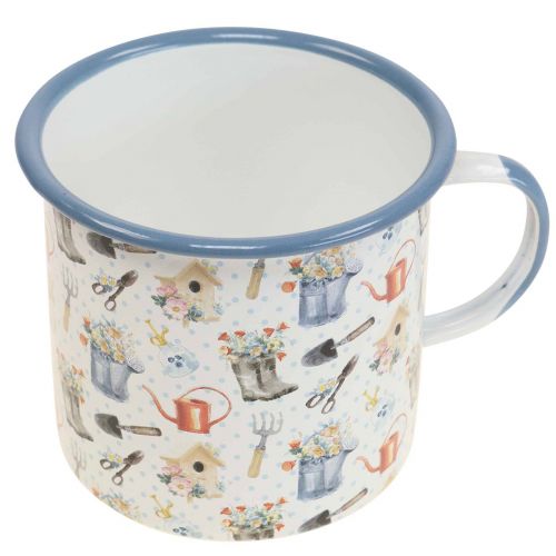Floristik24 Copo planta esmaltado motivos decorativos de jardim Ø11cm