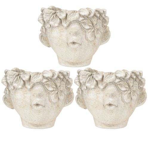 Itens Vaso de plantas busto beijo boca vaso de flores com creme facial H10cm 3 peças