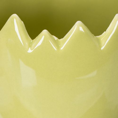 Itens Vaso de flores com motivo de ovo de Páscoa para uma decoração elegante de primavera em sua casa, 10 cm, conjunto de 3 peças.