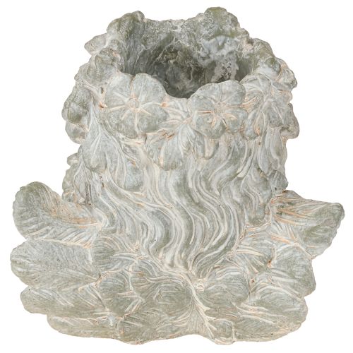 Itens Vaso para plantas, anjo em pedra fundida, decoração para túmulo, 19,5×12×19,5 cm