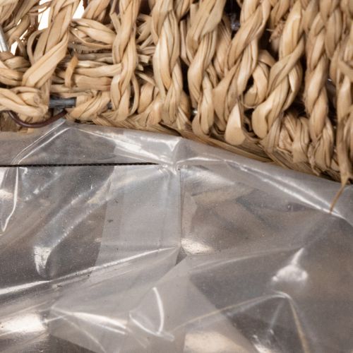 Cesta de coruja trançada à mão para decoração de peitoril de janela, 18 cm | Floristik24.pt