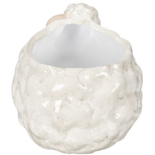 Itens Vaso de cerâmica em formato de ovelha, tigela decorativa para plantas, ideal para jardim e casa, conjunto com 2 peças.