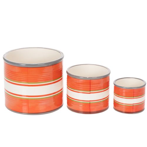 Itens Vasos decorativos de cerâmica com estampa de tomate para dar um toque de estilo à sua casa, 14 cm, conjunto de 3.