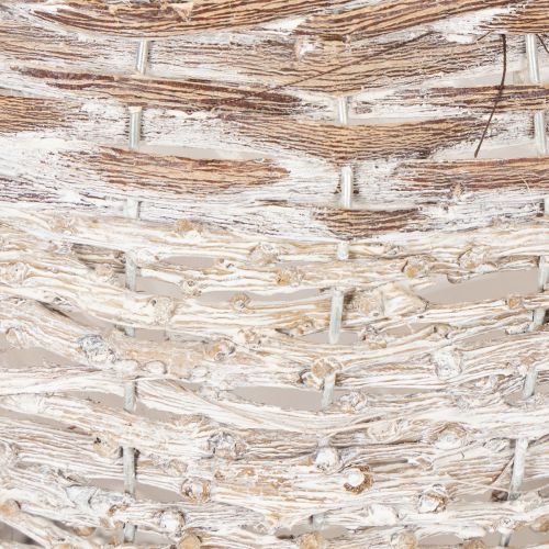 Cesto redondo trançado, cesto decorativo grande para plantio, 23 cm | Floristik24.pt
