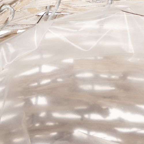 Cesto redondo trançado, cesto decorativo grande para plantio, 23 cm | Floristik24.pt