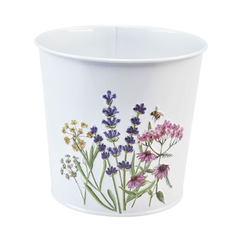 Floristik24 Vaso para plantas, vaso de flores em chapa de metal Ø15cm Alt.14cm