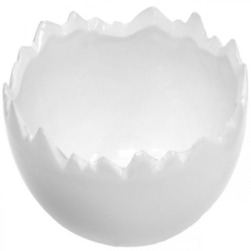 Floristik24 Vaso de planta casca de ovo branco Ø12cm H9cm 2pcs
