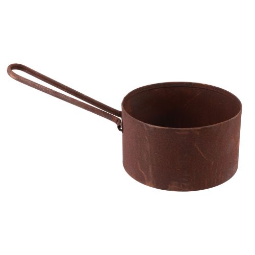Itens Vaso de metal para decoração de panela de ferrugem Ø20cm Alt.11cm