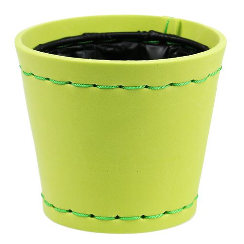 Floristik24 Vaso para plantas verde claro Ø12cm Alt.10cm, 1p