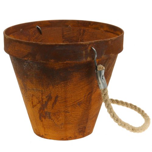 Floristik24 Vaso para pendurar grelha Ø20cm Alt.19cm
