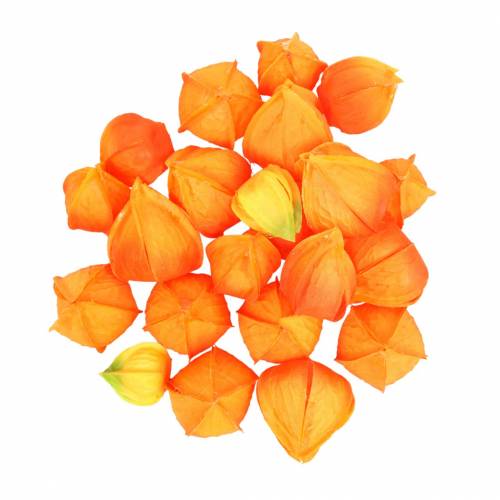 Physalis Laranja Sortido 22pcs Cálices de Flores Artificiais Decorativas