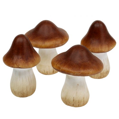 Floristik24 Mistura de cogumelos feita de cerâmica de argila marrom 9cm 8 unidades