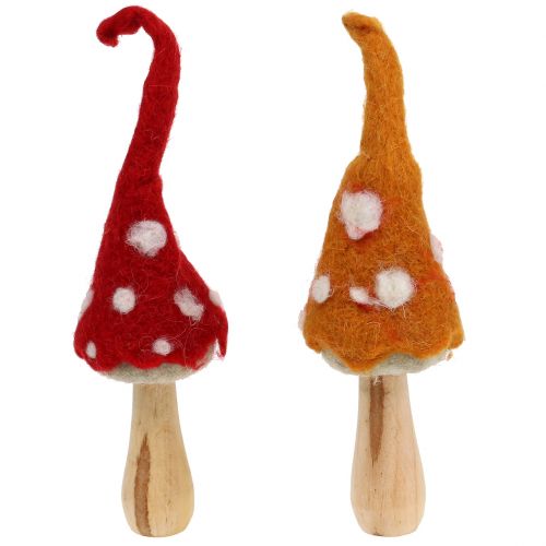 Floristik24 Cogumelos para decoração de outono 2 unidades