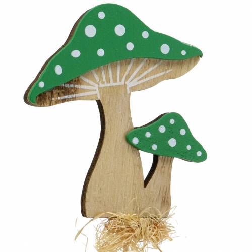 Floristik24 Plug decorativo de outono cogumelo sortido H28cm 12 unidades
