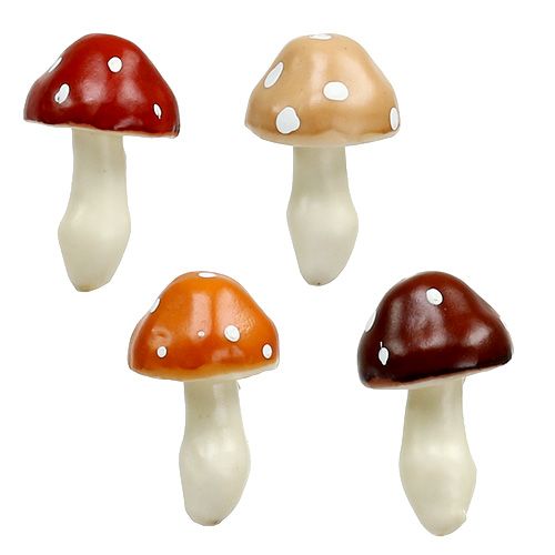 Floristik24 Cogumelos variados 3cm x 5cm em arame 48 un