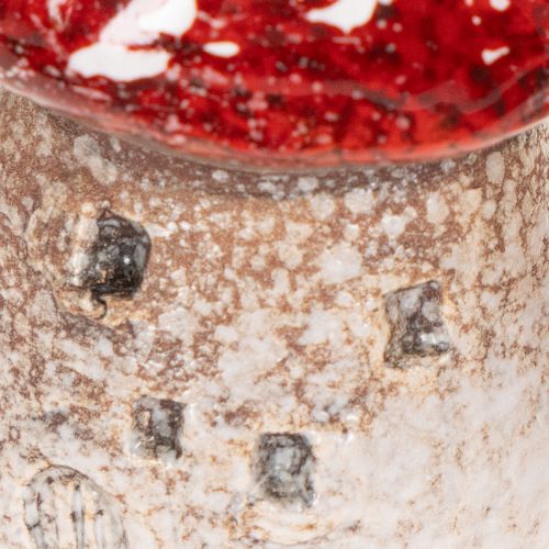 Decoração de casinha de cogumelos: Miniaturas de cogumelo Amanita muscaria (6 cm, 2 unidades) | Floristik24.pt
